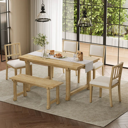 Six Piece Kitchen and Dining Room Furniture Set