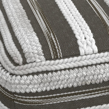 Sommer Handcrafted Square Pouf for Living Room