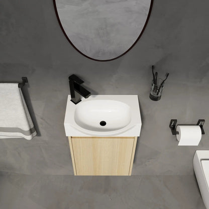 Modern Bathroom Vanity with Ceramic Basin Sink