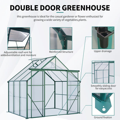 Heavy Duty Double Door Polycarb House and Pegs