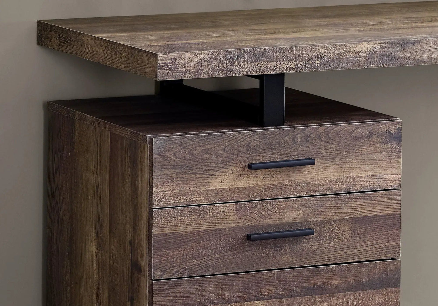 Left or Right Computer Desk with Ample Drawers