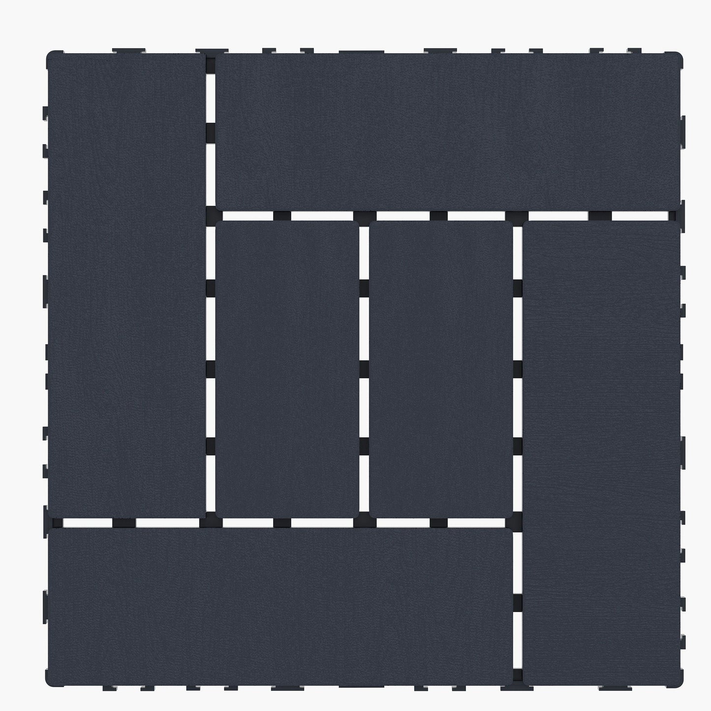 Patio interlocking deck tiles by HouseOfZazla, dark gray textured surface for indoor outdoor use on Tampa Home & Garden Store