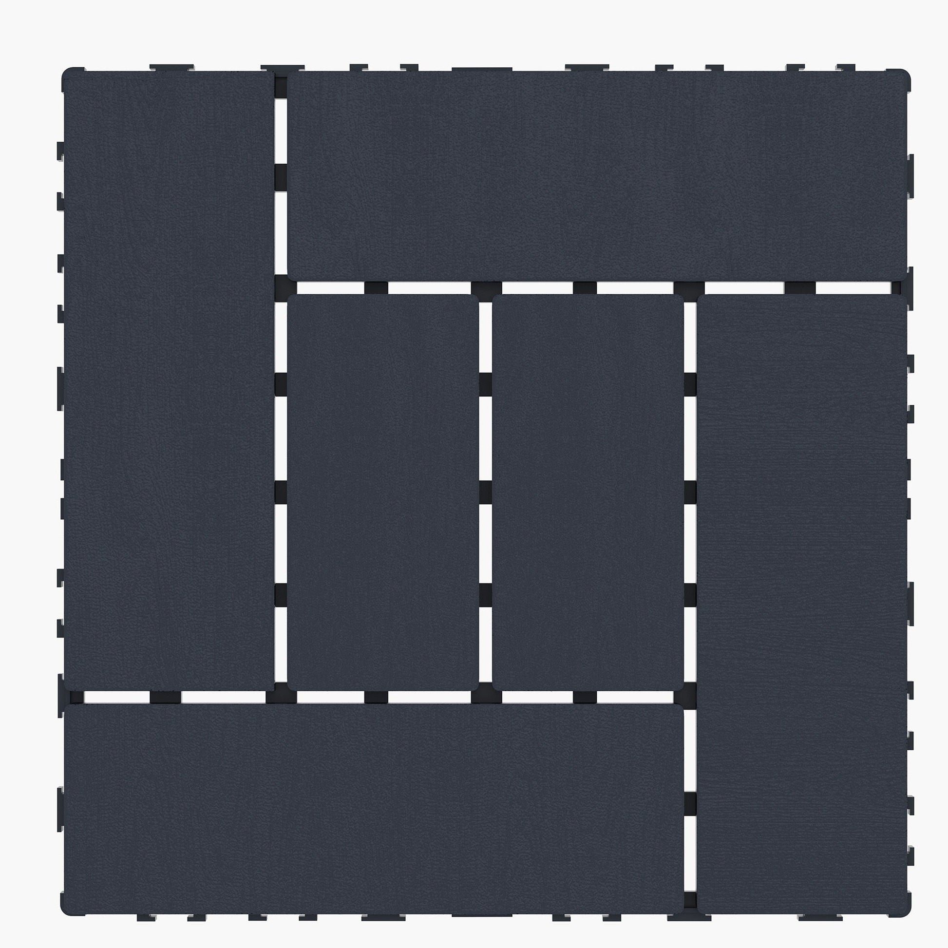 Patio interlocking deck tiles by HouseOfZazla, dark gray textured surface for indoor outdoor use on Tampa Home & Garden Store