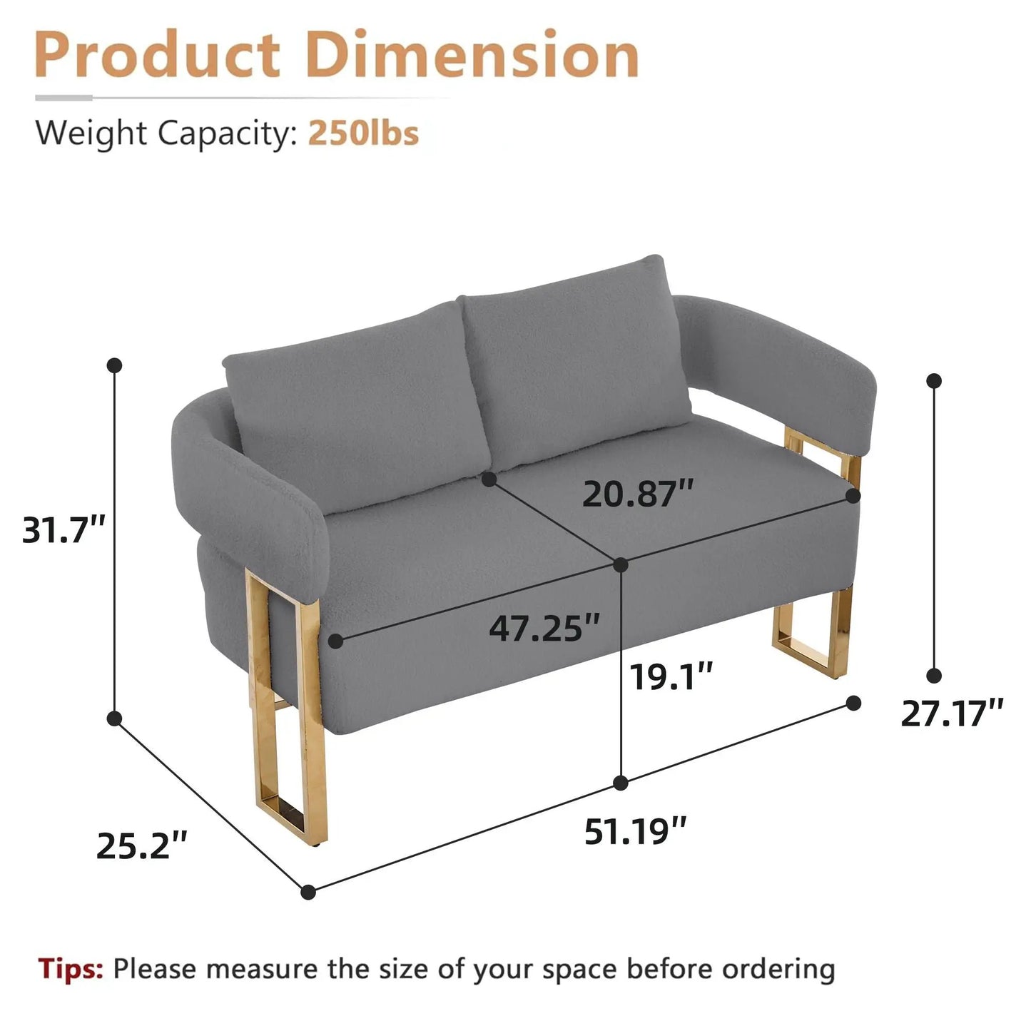 Decorative Upholstered Side Chair for Living Room