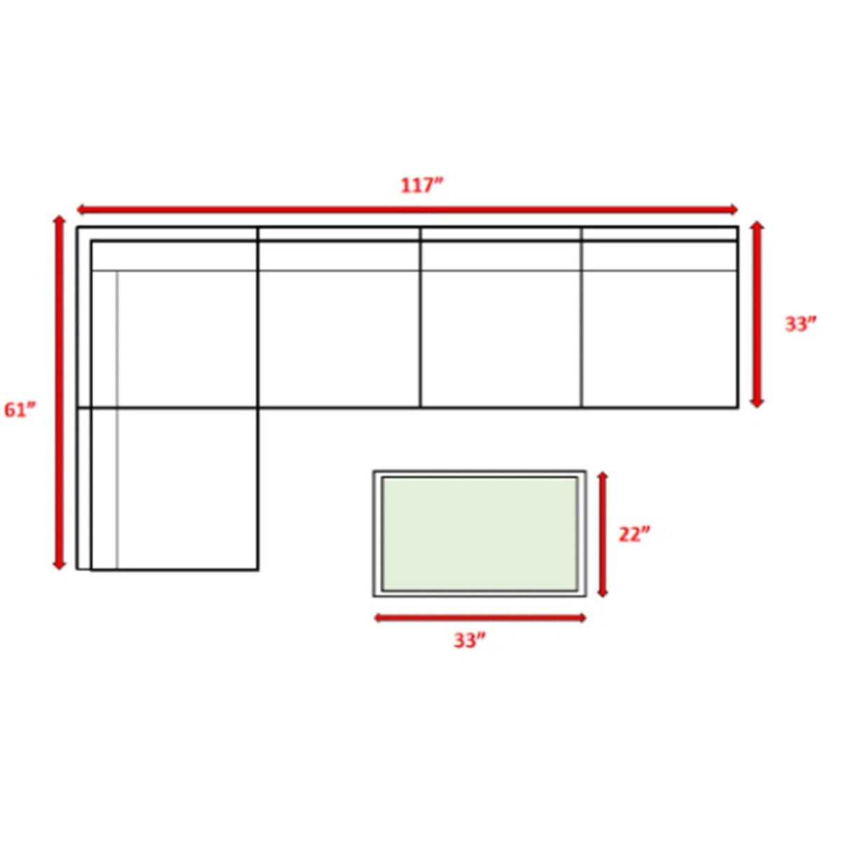Comfortable Modern Patio Rattan Sectional Set With Cushions, 2-piece outdoor L-shaped rattan on Tampa Home & Garden Store