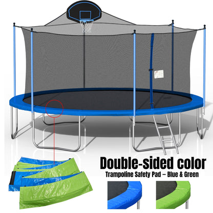 16Ft Trampoline With Basketball Hoop And Net