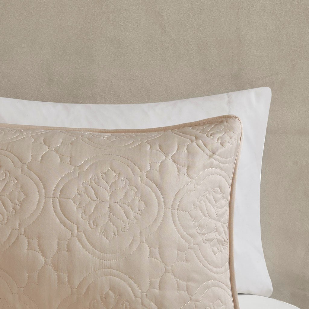 3 Piece Reversible Bedspread Set Khaki Full/Queen, quilted bedding by HouseOfZazla on Tampa Home & Garden Store