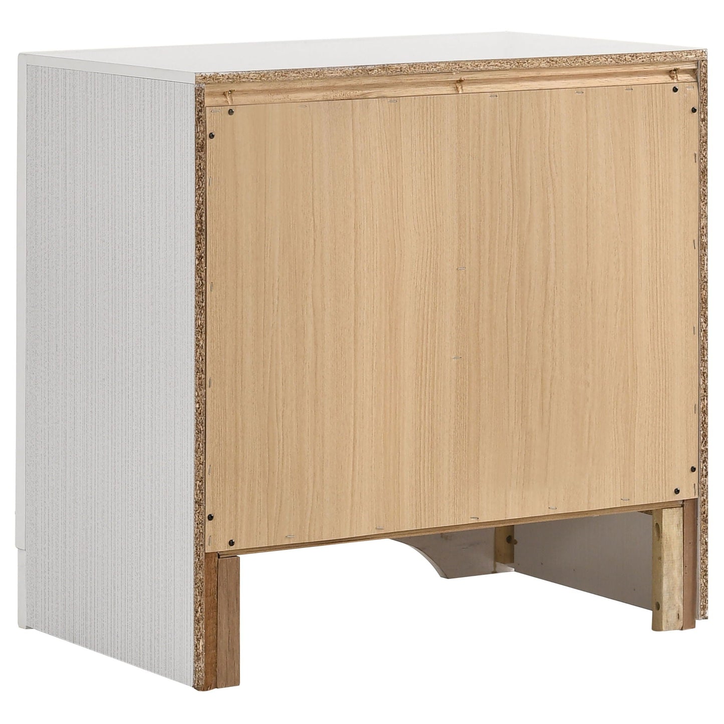 Corbin Glittering Bedroom Set 4-piece wardrobe with white wood veneer doors HouseOfZazla on Tampa Home & Garden Store