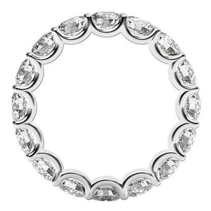 14k white gold eternity ring with marquise-cut lab-grown diamonds around the band on Tampa Home & Garden Store