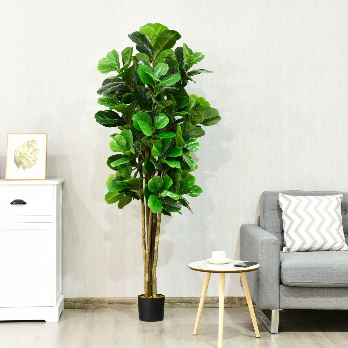 Maceta Decorativa Artificial de 6 Pies para Interiores y Exteriores