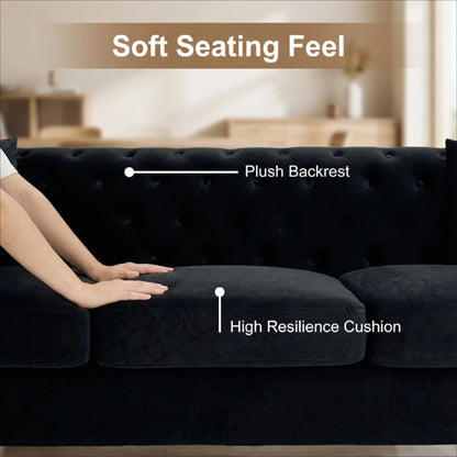 Contemporary Faux Sherpa Sofa and Two Pillows