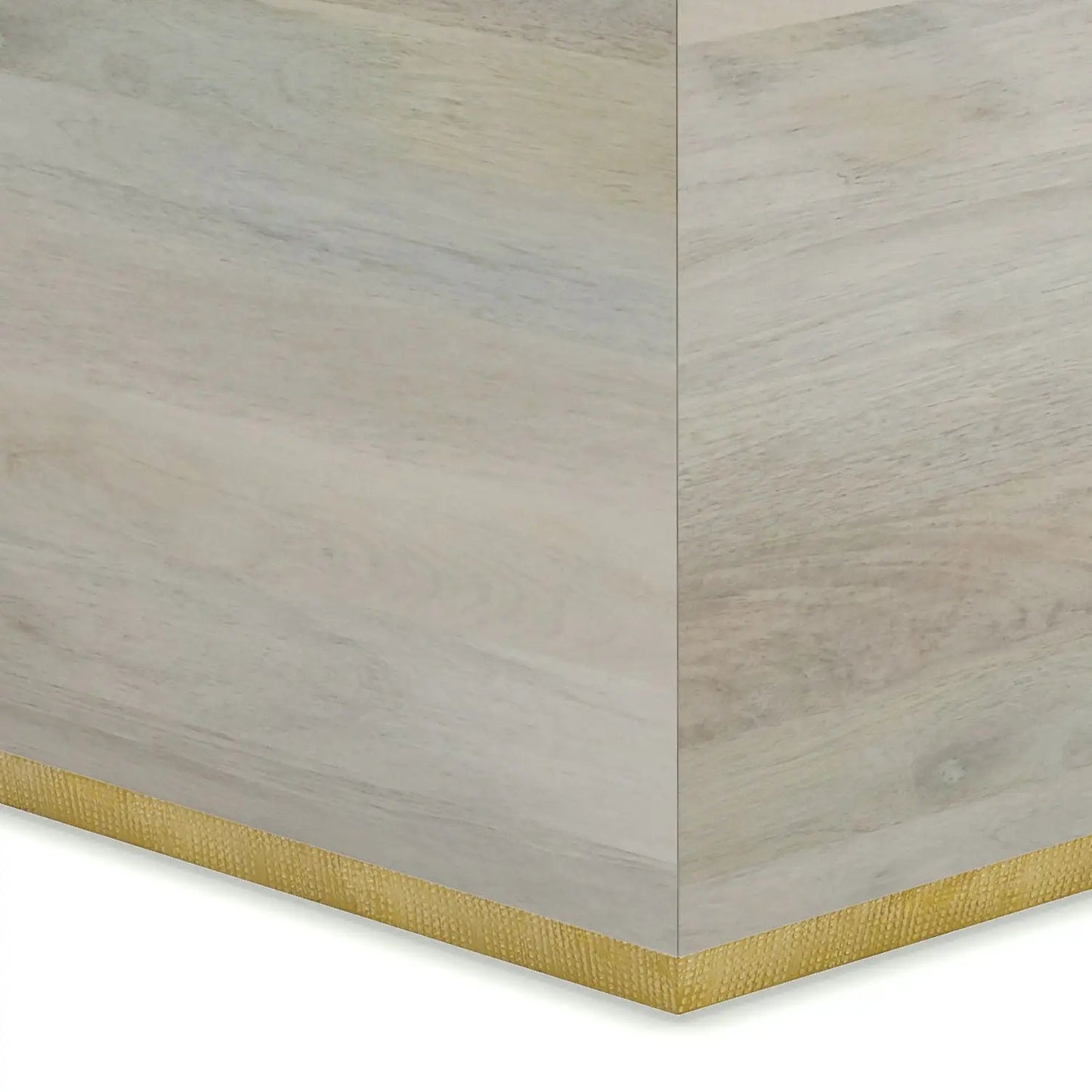 Abba Coffee Table by Unique Piece Furniture with gray wood grain panels and a gold base on Tampa Home & Garden Store