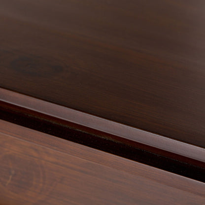 Artisan Handcrafted Medium Storage Cabinet dark espresso wood top on Tampa Home & Garden Store