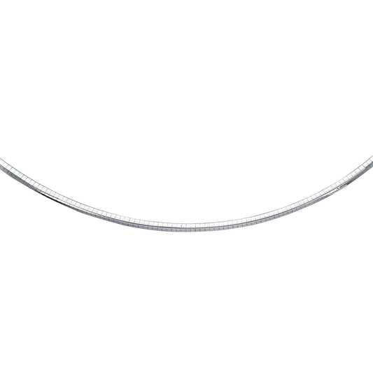 14k white gold omega chain necklace 4 mm by Bids.com on Tampa Home & Garden Store