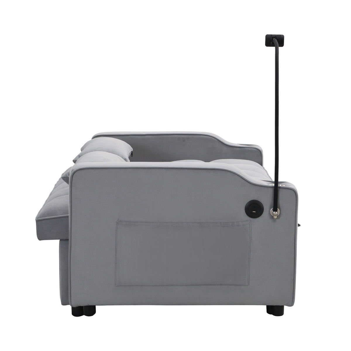 Modern Loveseat Futon Sofa with Pullout Bed