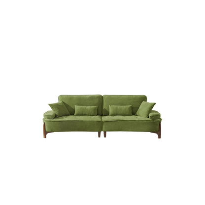 Comfortable Deep Sofa with Cushions and Pillows
