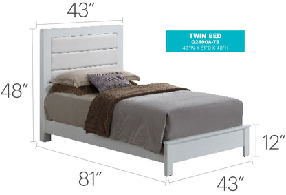 Comfortable Modern Full Bed and Wood Frame