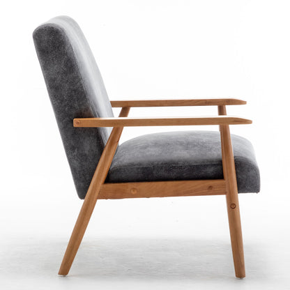 Wide Classic Mid Century Modern Arm Chair