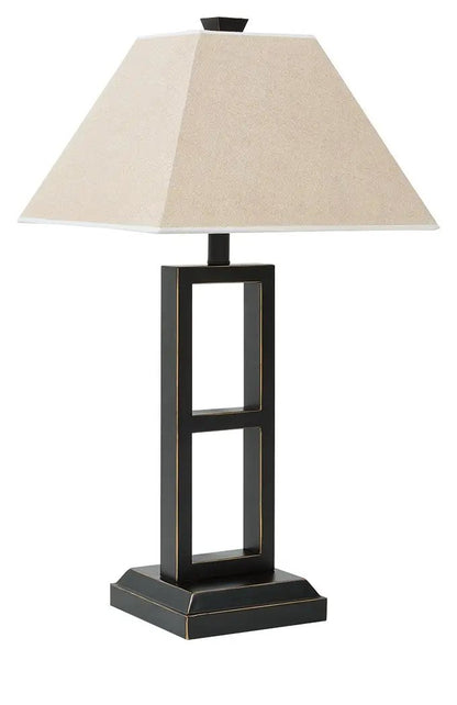 Deidra Table Lamp Set of 2 Rustic Metal Shade
