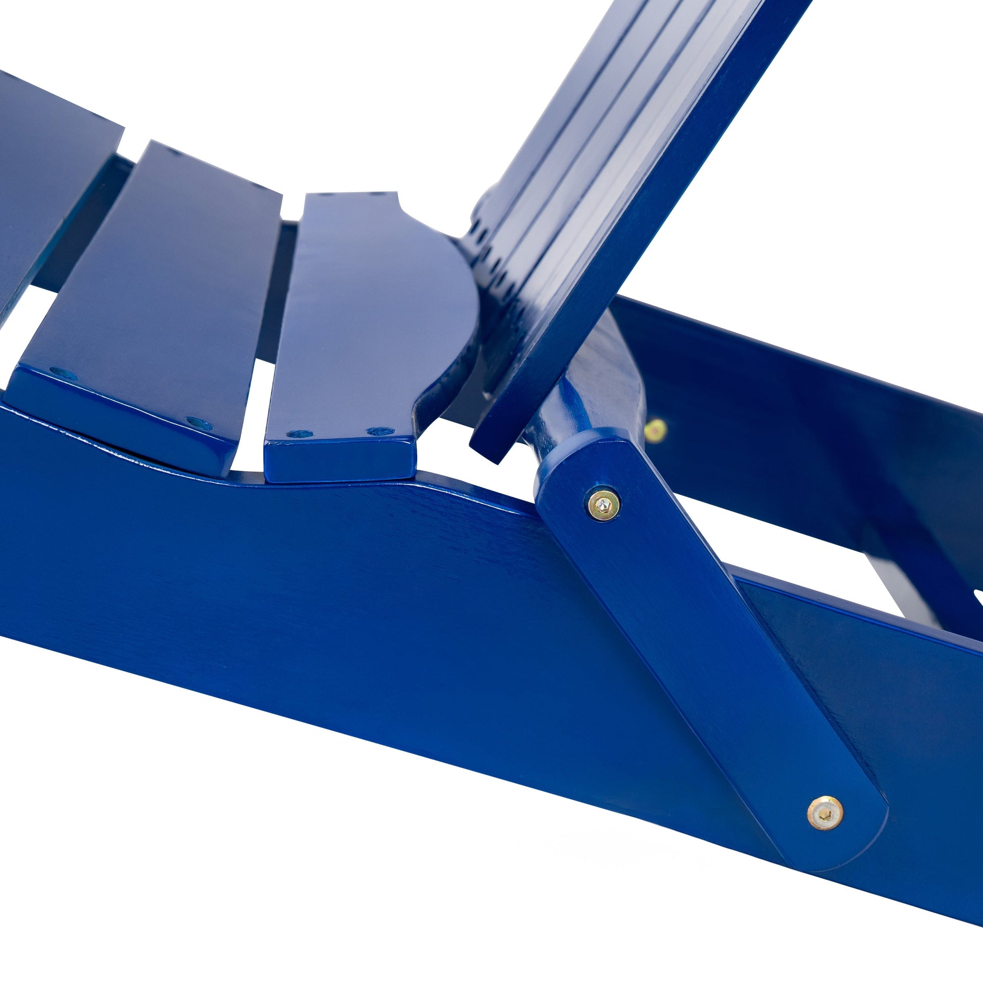 Malibu Adirondack Chair blue metal folding outdoor chair on Tampa Home & Garden Store