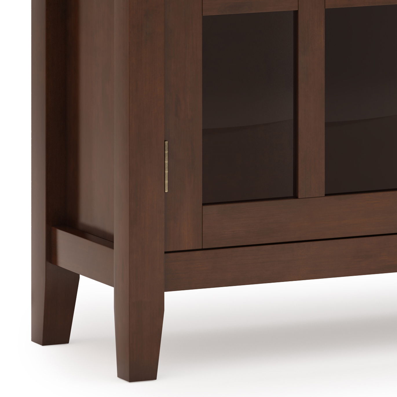 Artisan entryway cabinet russet brown, HouseOfZazla accent cabinet with tapered legs on Tampa Home & Garden Store