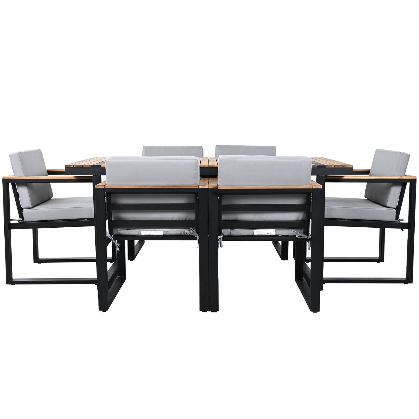 Seven Piece Outdoor Dining Table and Chair Set