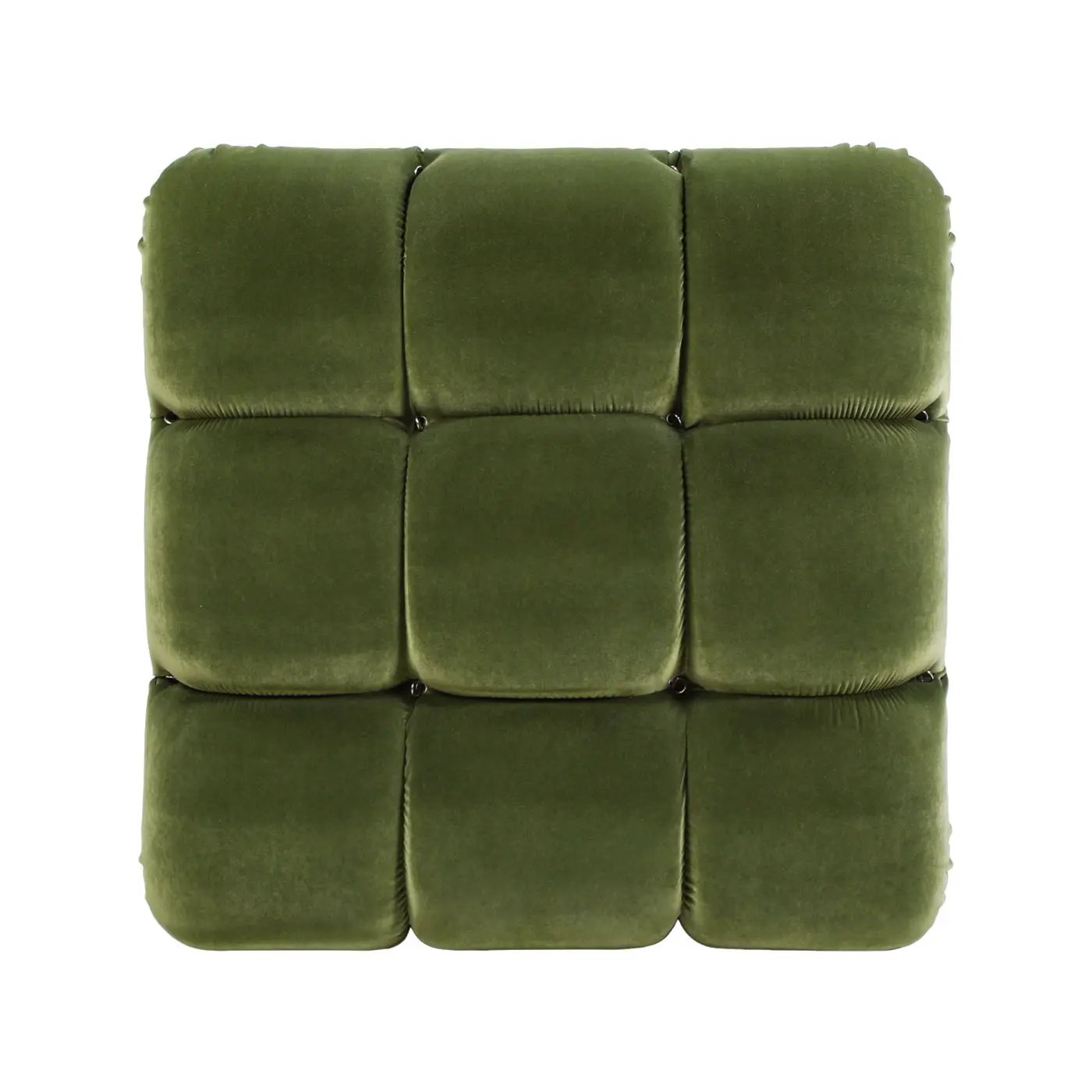 Marcel Bubble Modular Cocktail Ottoman green velvet tufted cube by Unique Piece Furniture on Tampa Home & Garden Store