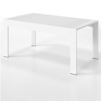 Modern Outdoor Coffee Table with Aluminum Frame