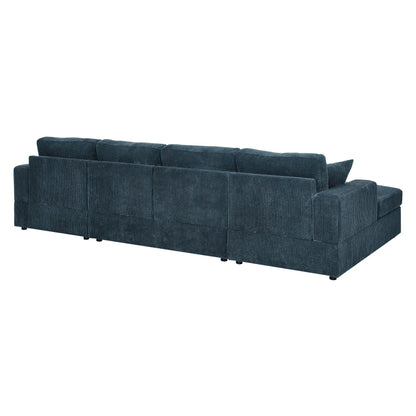 3 Piece Double Chaise Sectional Sofa for Family