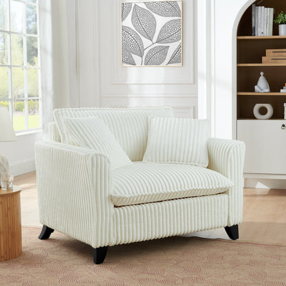 Premium Corduroy Lazy Sofa Chair and Backrest