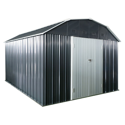 Outdoor Metal Shed With Arch Roof And Doors