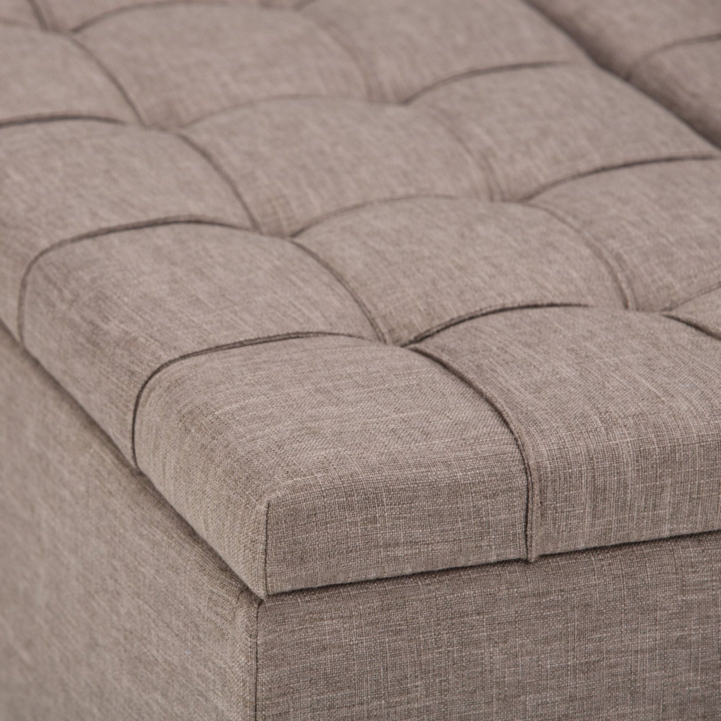 Harrison Upholstered Coffee Table Storage Ottoman