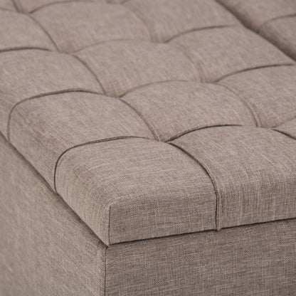 Harrison Upholstered Coffee Table Storage Ottoman