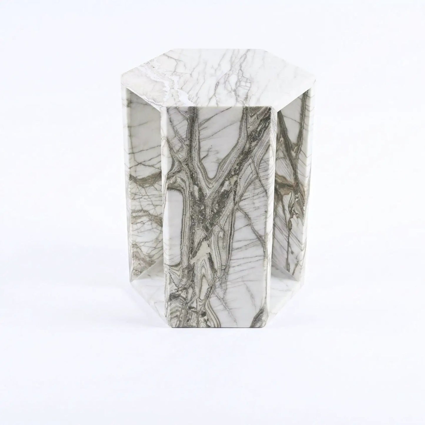 Hexagon Side Table in Modern Minimalist Style