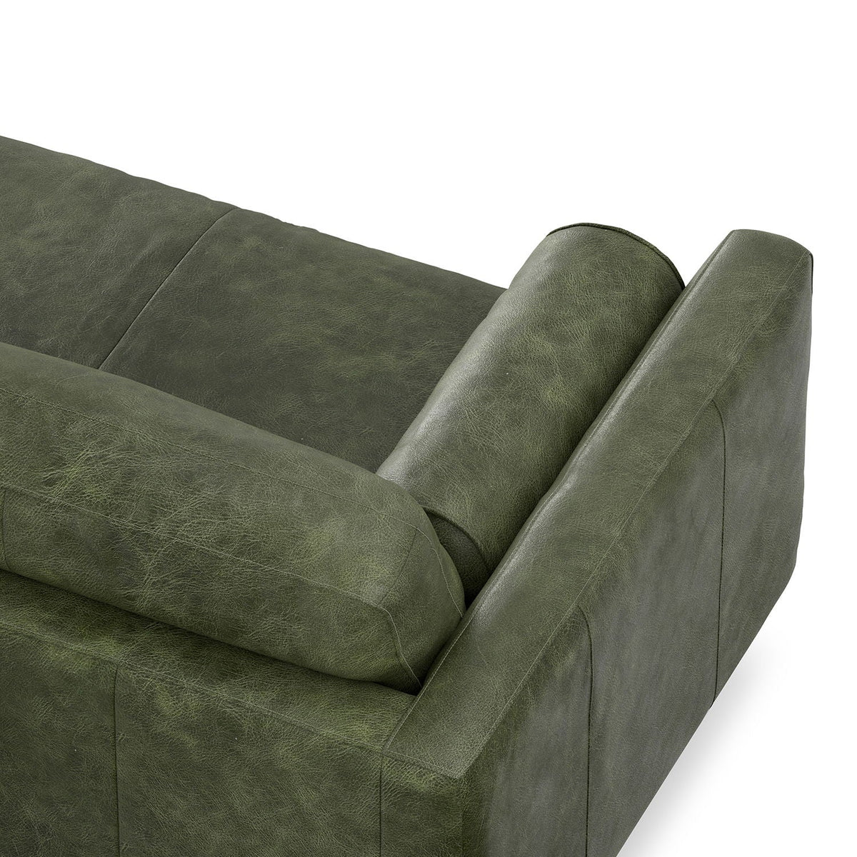 Morrison Brazilian Leather Sofa and Ottoman Set