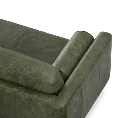 Morrison Brazilian Leather Sofa and Ottoman Set