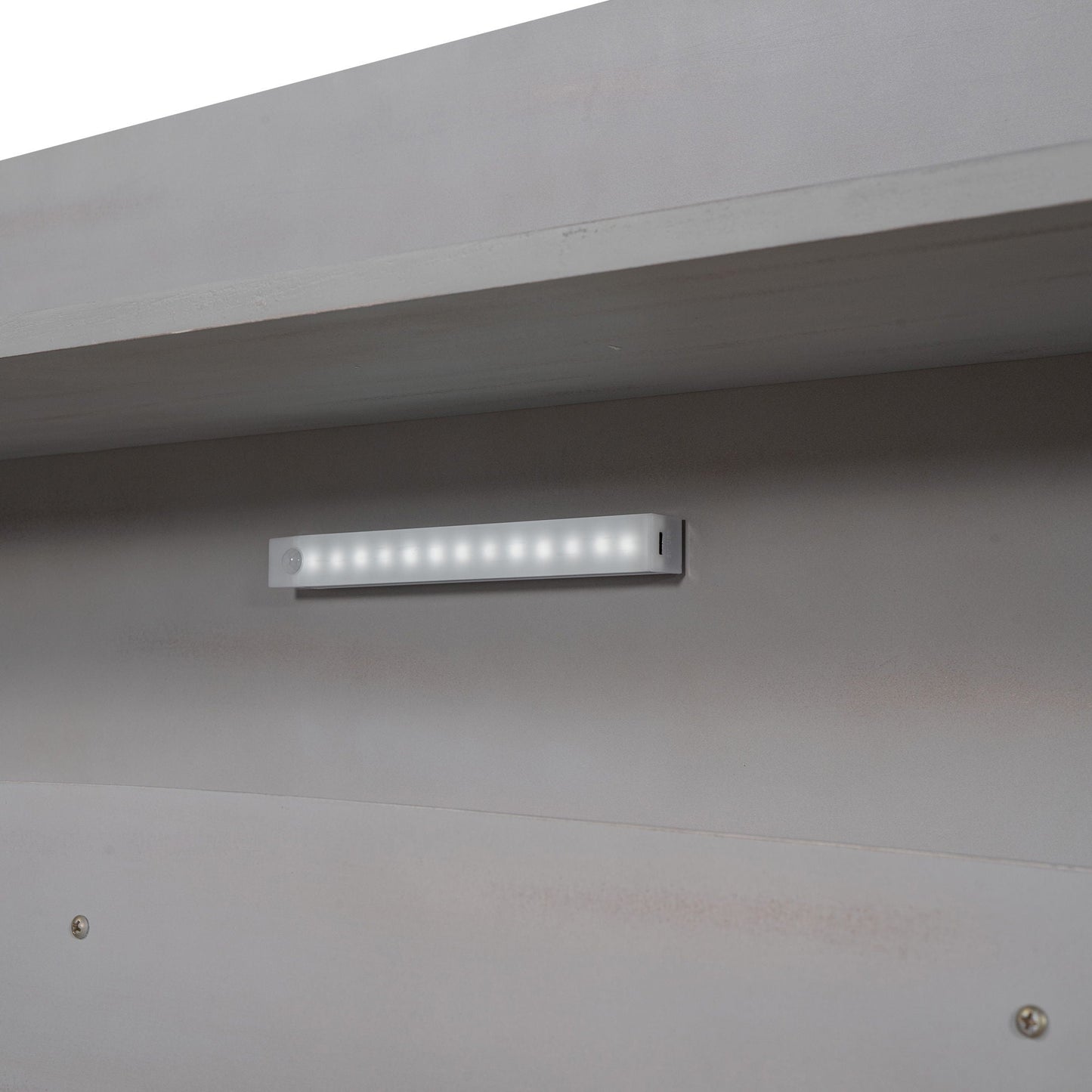 LED light bar mounted on gray wall with bright white LEDs; HouseOfZazla lighting accessory on Tampa Home & Garden Store