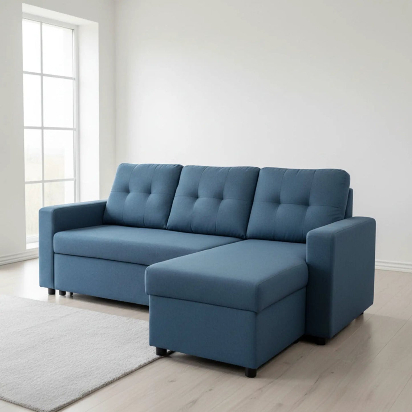 Convertible L Shaped Sectional Sleeper Sofa Bed