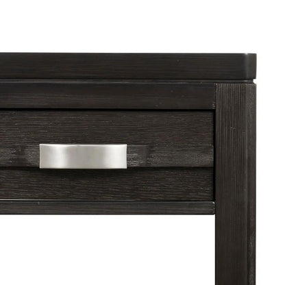 Elegant Wood End Table with Drawer and Shelf