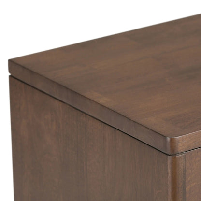 Harper Solid Rubberwood Storage Cabinet Modern