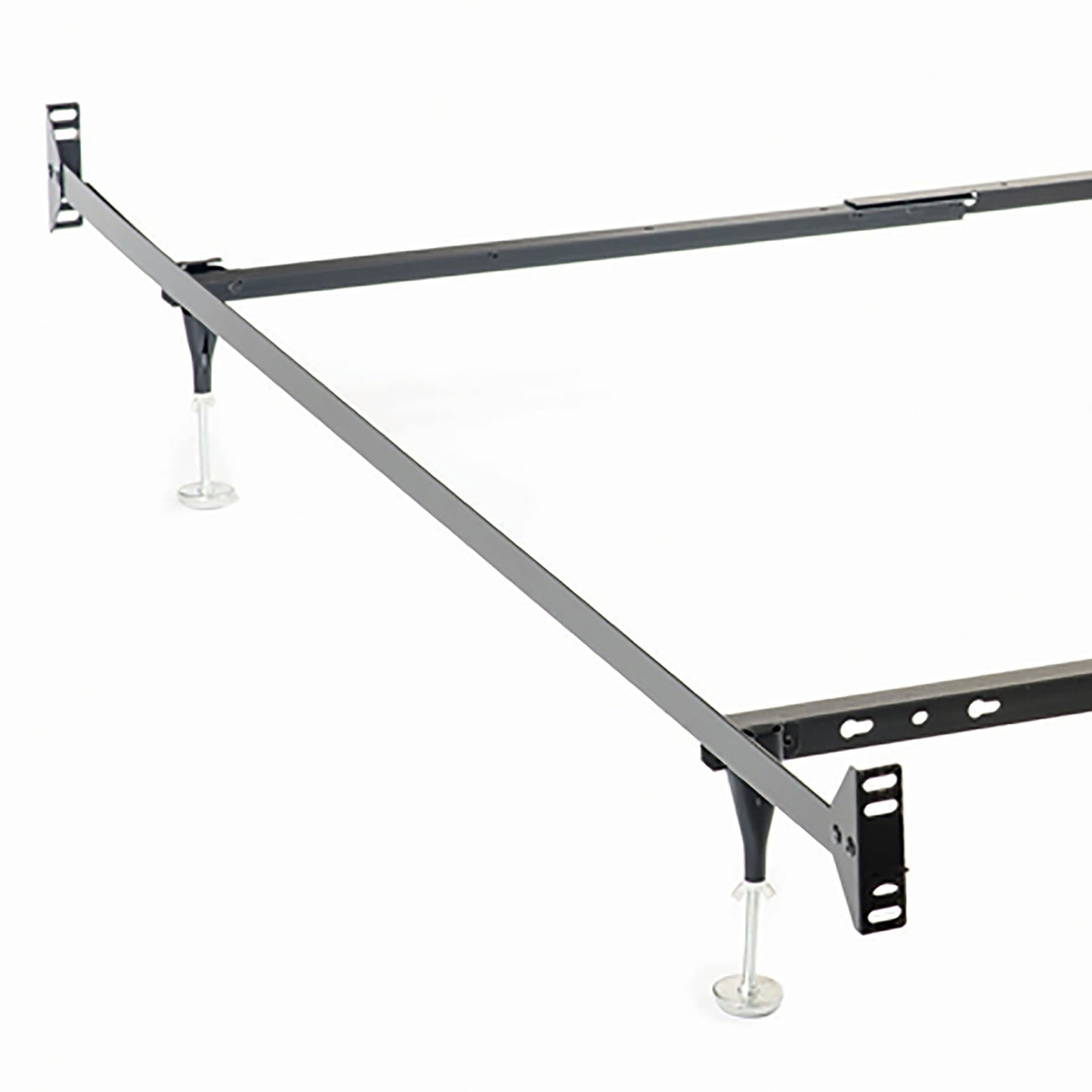 Renee Black Twin Full Bed Frame and Center Beam