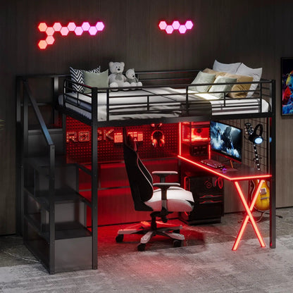 Loft Bed With Built In Workstation and Wardrobe
