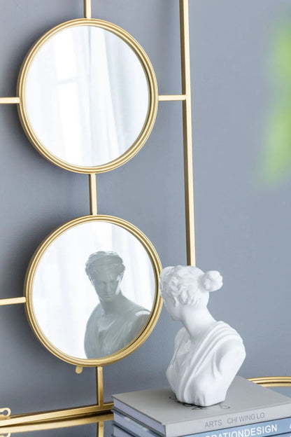 Three Mirror Wall Decor in Rectangular Frame