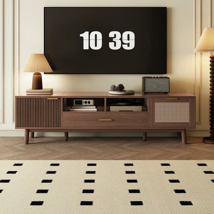 TV Stand for 75 Inch TVs with Soft Closing Doors