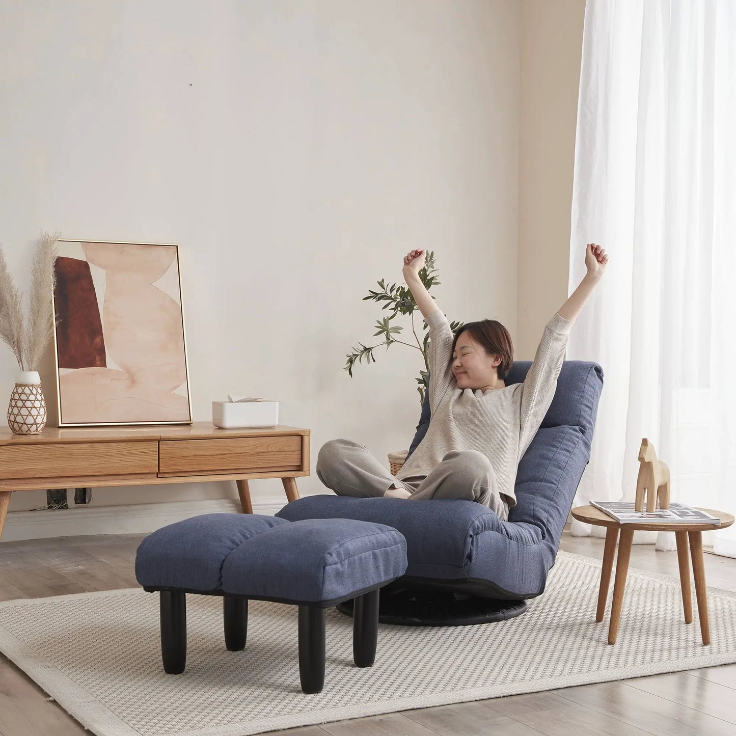 Adjustable Japanese Reclining Floor Chair