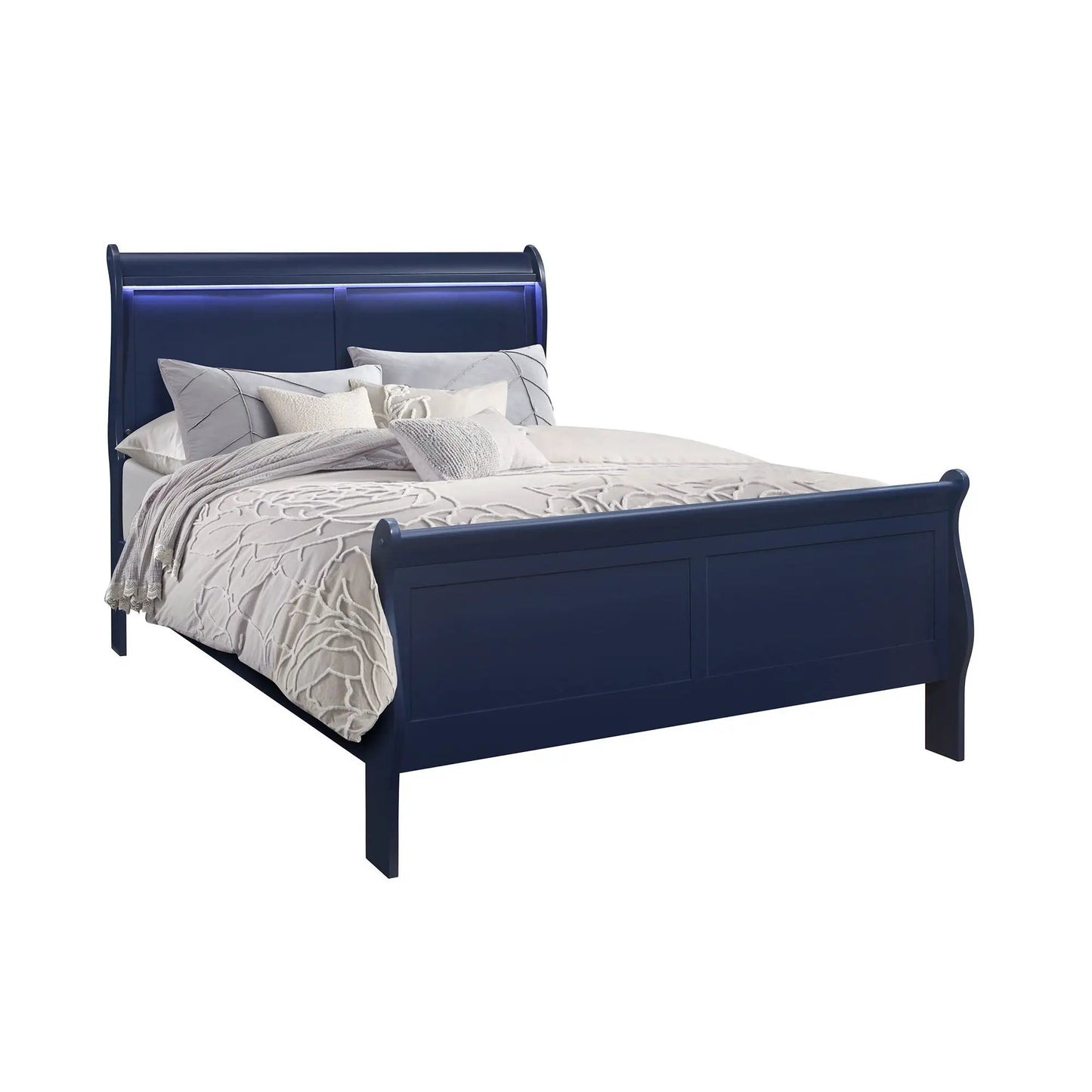 Charleston 5 Piece Bedroom Set With LED Headboard