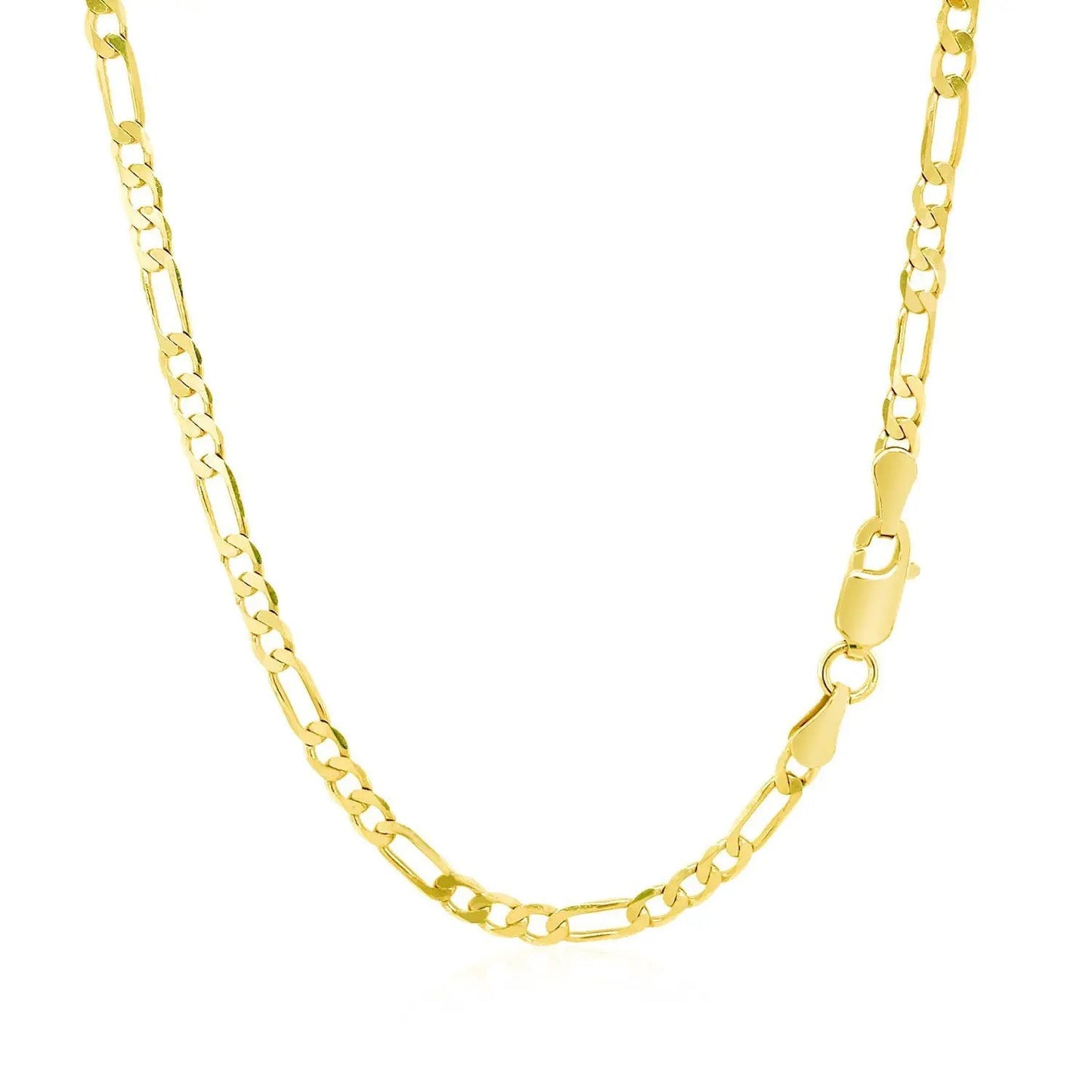 3.1mm 14k yellow gold solid Figaro chain necklace by Bids.com on Tampa Home & Garden Store