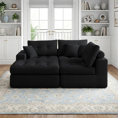 Corner Chaise L-Shaped Sectional Sofa Bed