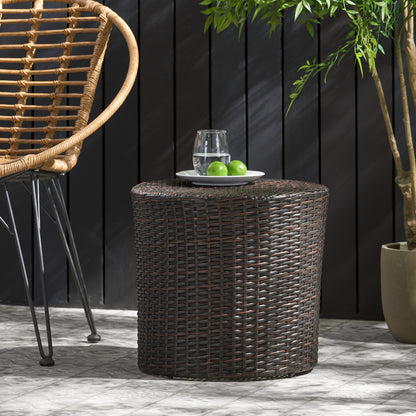Kingstown Barrel and Outdoor Wicker Side Table