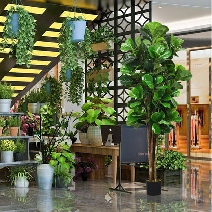 Maceta Decorativa Artificial de 6 Pies para Interiores y Exteriores